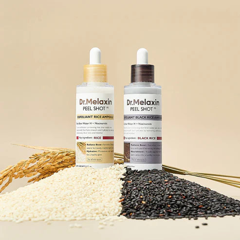 Dr. Melaxin Rice Peeling Ampoule (80ml, Korean Skincare)