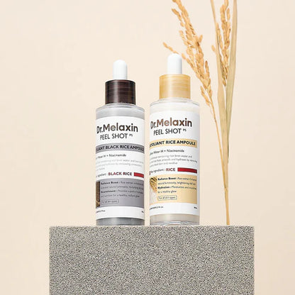 Dr. Melaxin Rice Peeling Ampoule (80ml, Korean Skincare)