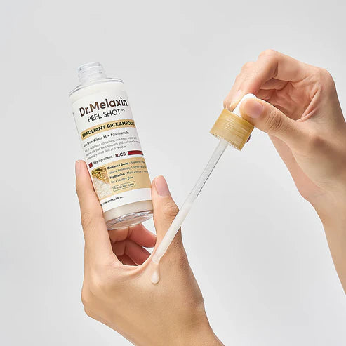 Dr. Melaxin Rice Peeling Ampoule (80ml, Korean Skincare)