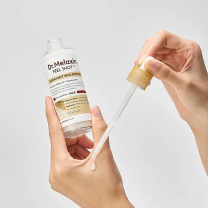 Dr. Melaxin Rice Peeling Ampoule (80ml, Korean Skincare)