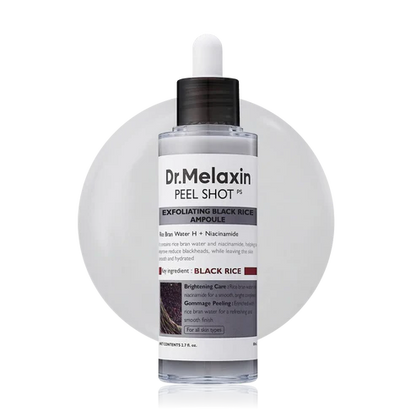 Dr. Melaxin Rice Peeling Ampoule (80ml, Korean Skincare)